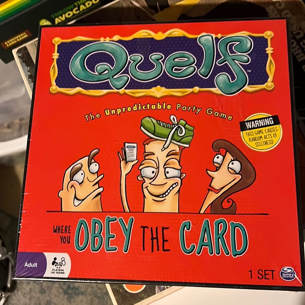 Quelf adult board game brand new